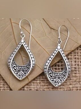 New Silver Dangle Earrings